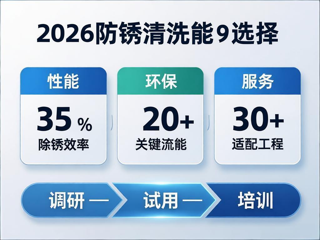 从除锈效率到绿色可持续：2026防锈清洗剂选型的核心逻辑全解析